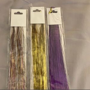 NEW-tinsel fairy hair extensions